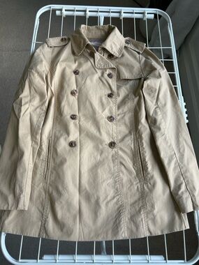 Forever 21 Khaki Double-Breasted Trench Coat